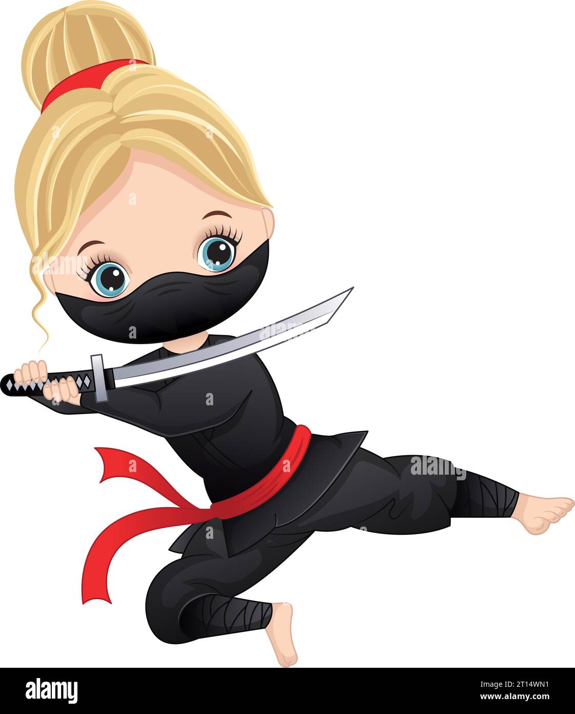 Ninja girl Cut Out Stock Images & Pictures - Page 2 - Alamy