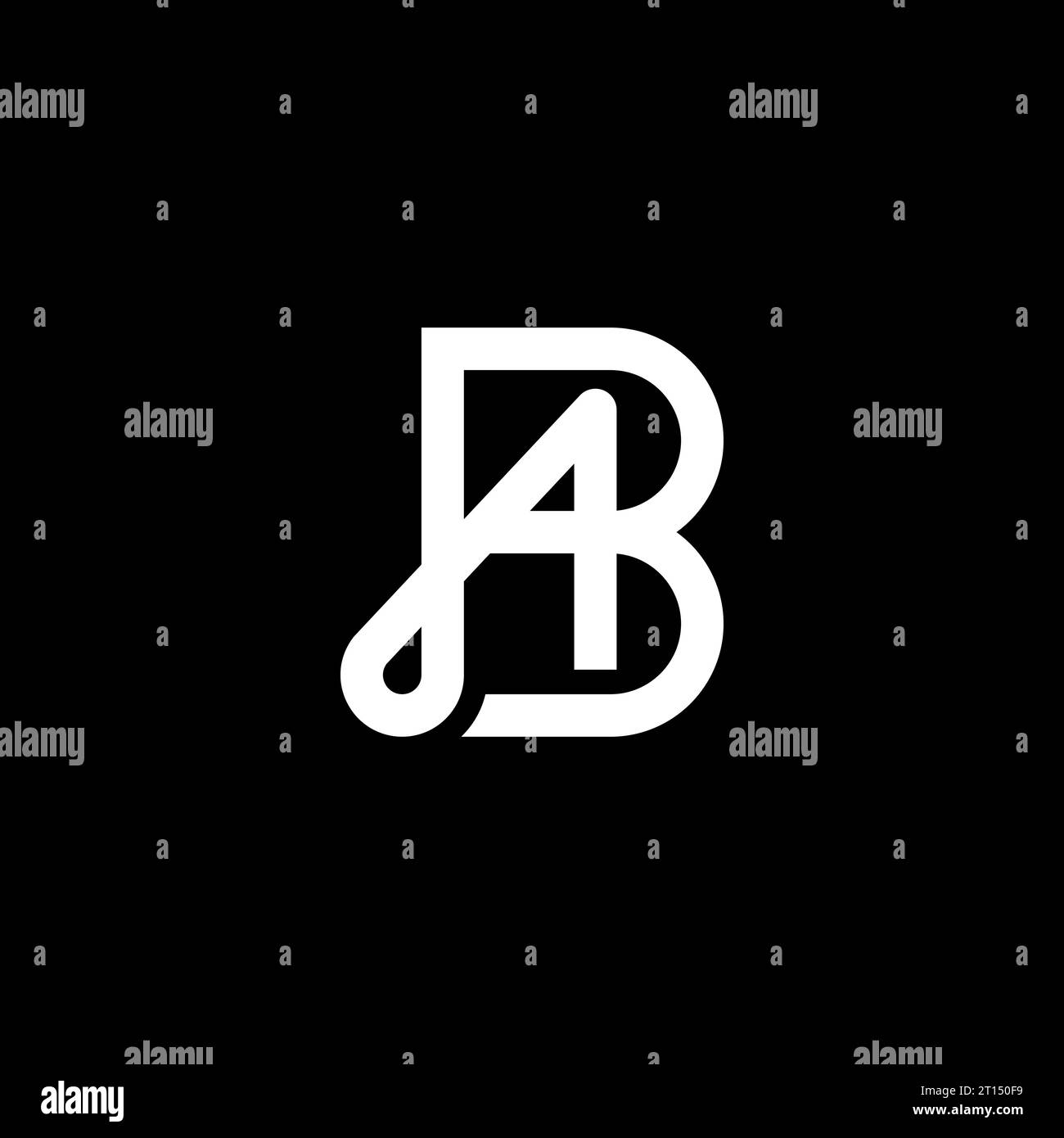 BA AB Logo, BA AB Monogram, Initial AB BA Logo, Letter AB BA Logo, Icon ...