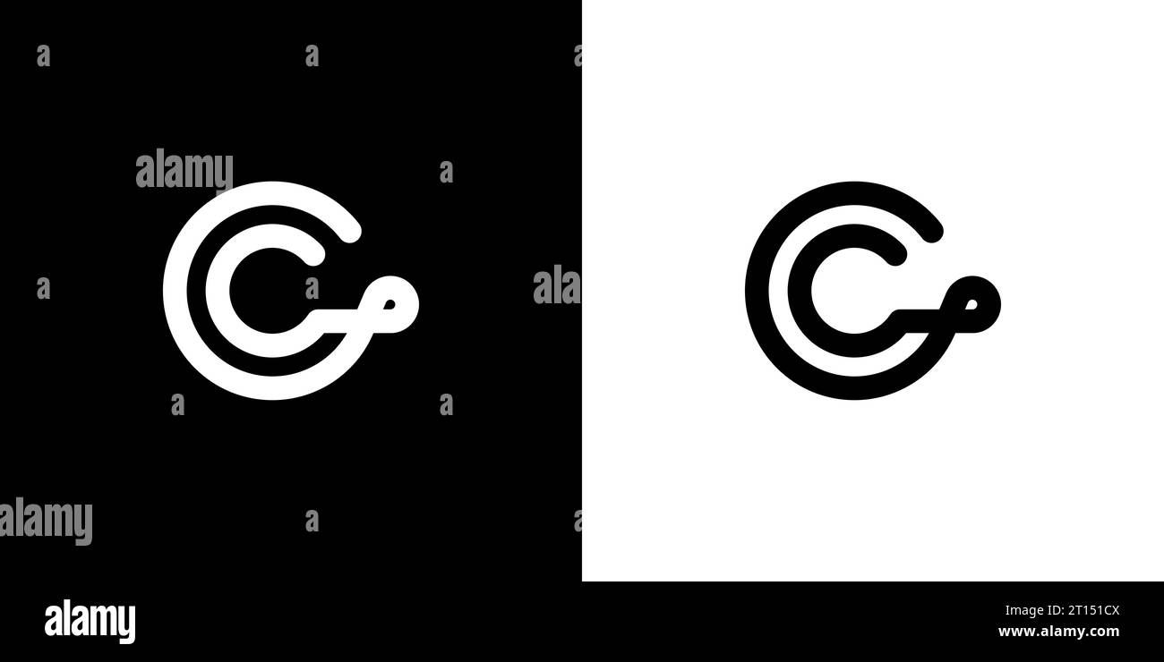 CC logo, CC monogram, initial CC logo, letter CC logo, icon, vector Stock Vector