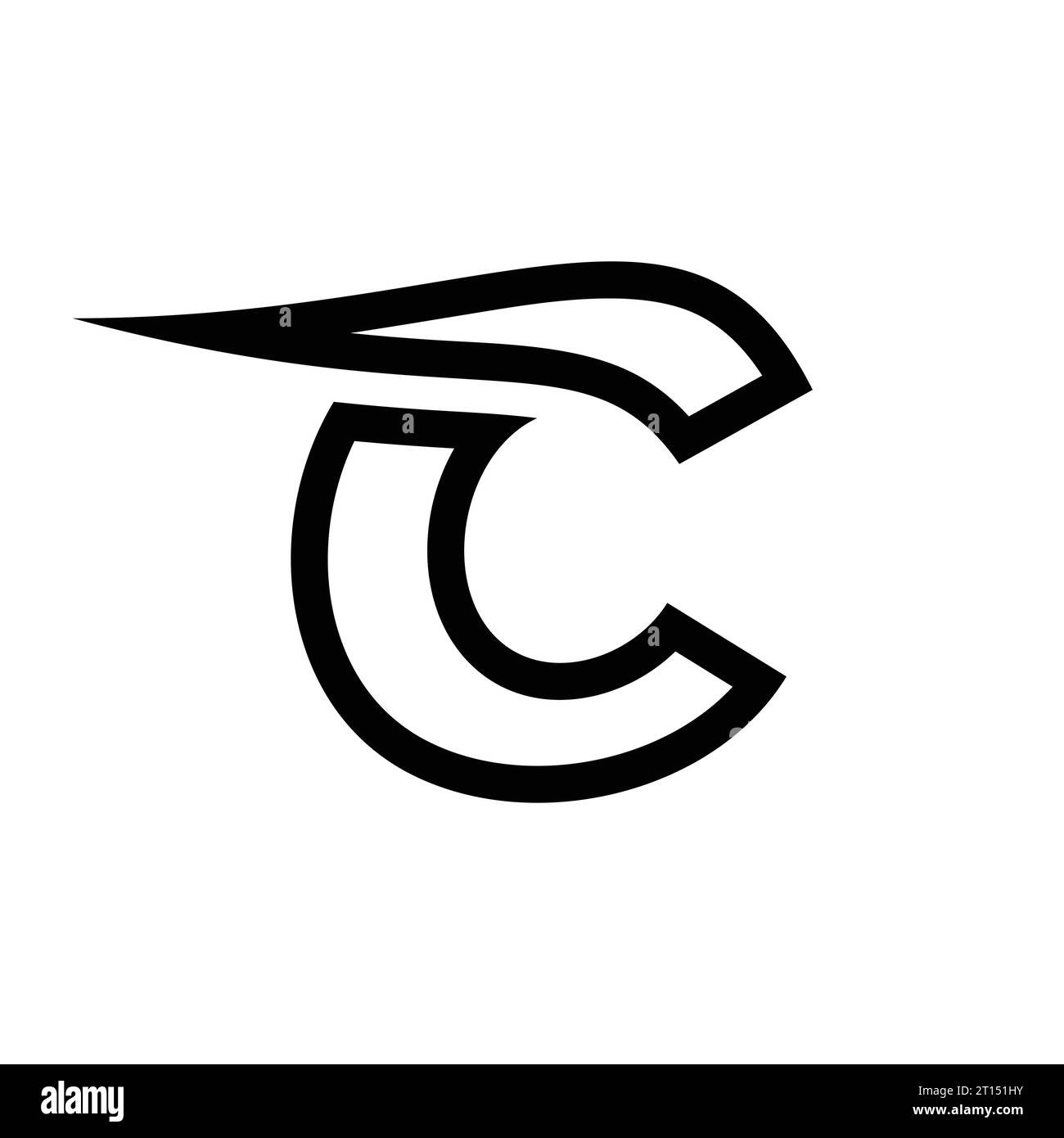 C logo design, C monogram, initials C icon, letter C logo, icon, vector Stock Vector
