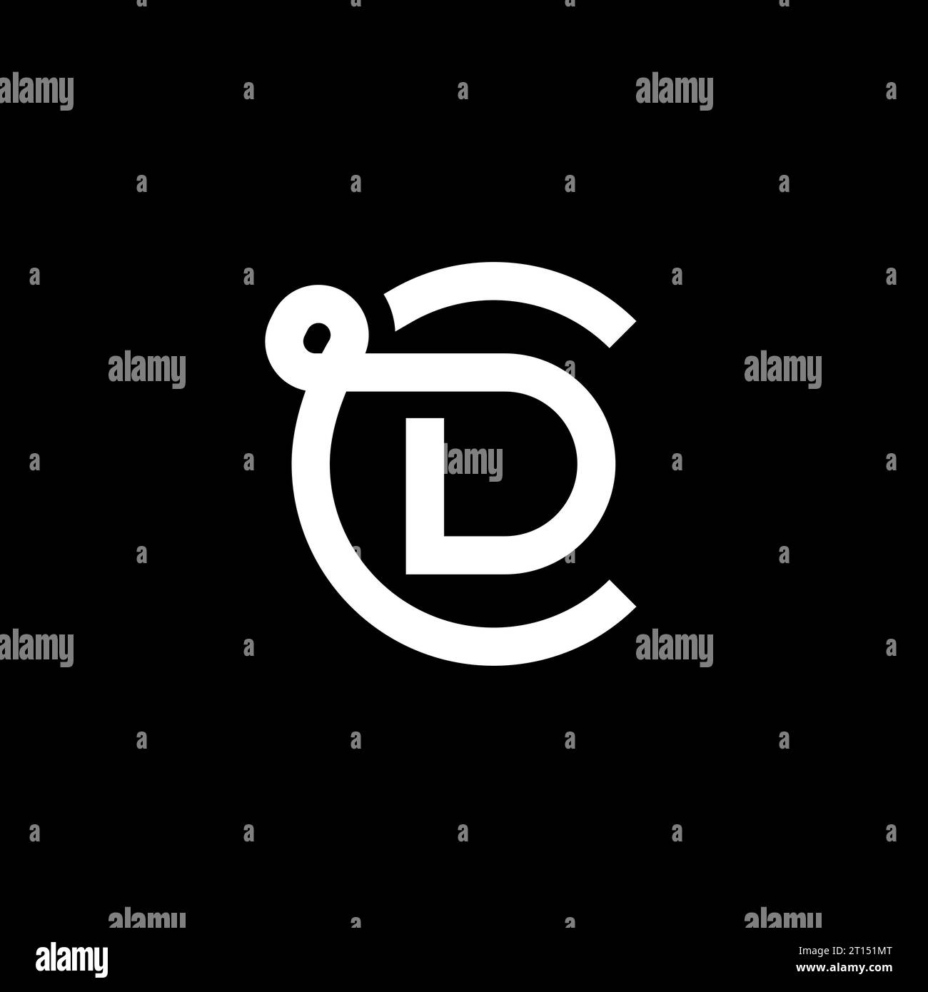CD logo, CD Monogram, Initial CD Logo, Letter CD logo, Icon, Vector Stock Vector