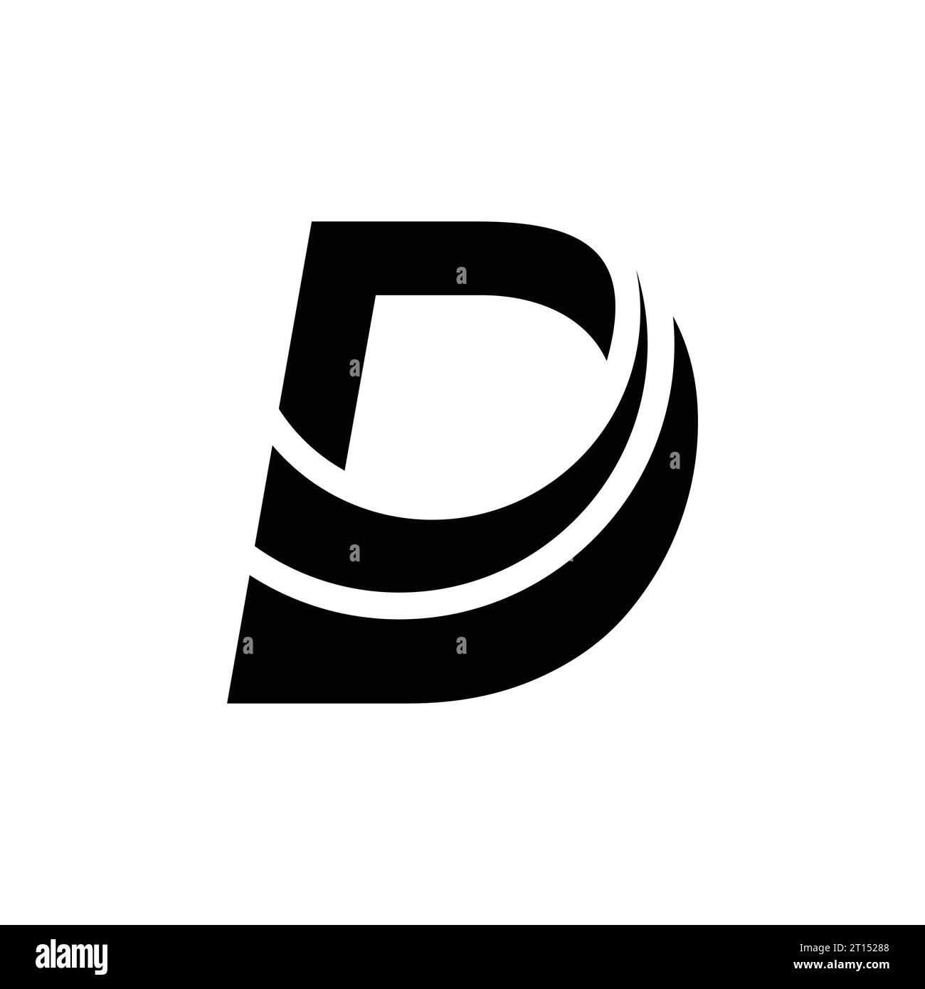 D logo, D monogram, initials D icon, letter D logo, icon, vector Stock Vector