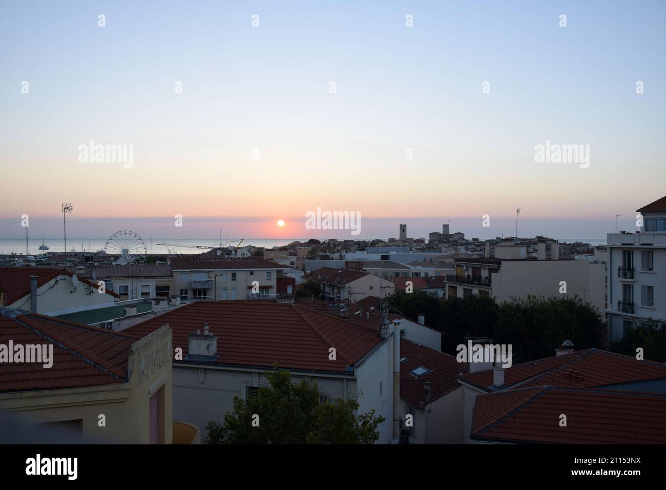 Sunrise, Antibes, Cote d'Azur, France Sep 2023 Stock Photo