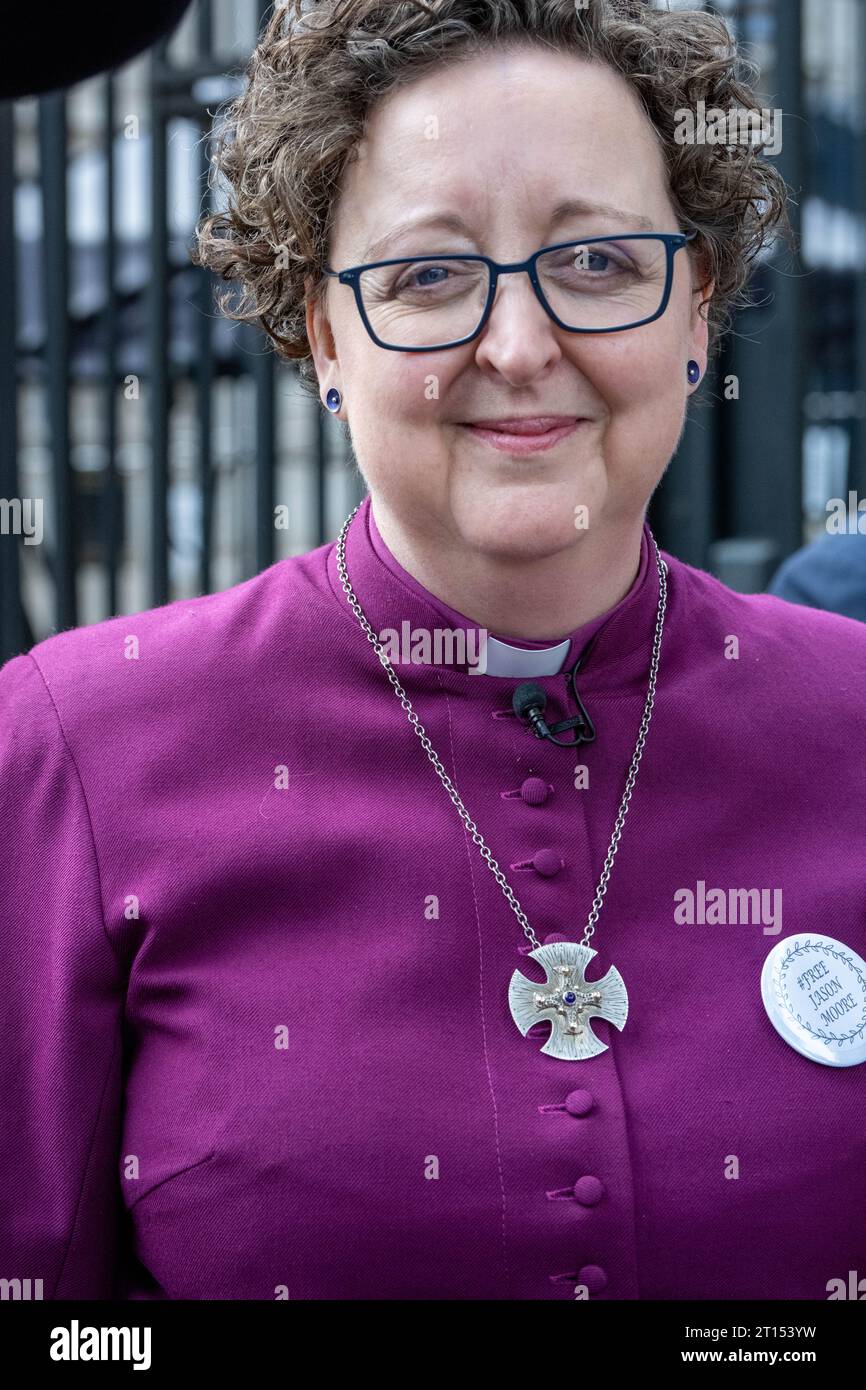 London, UK. 11th Oct, 2023. A protest outside Downing Street let by The
