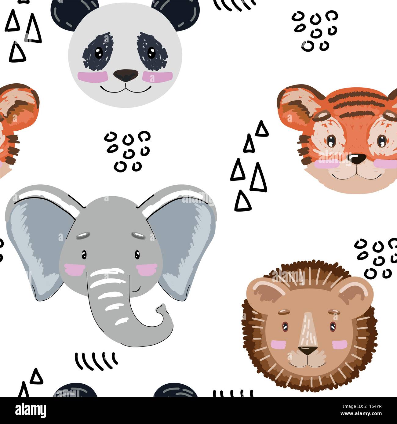 Vector safari animals Stock Vector Image & Art - Alamy