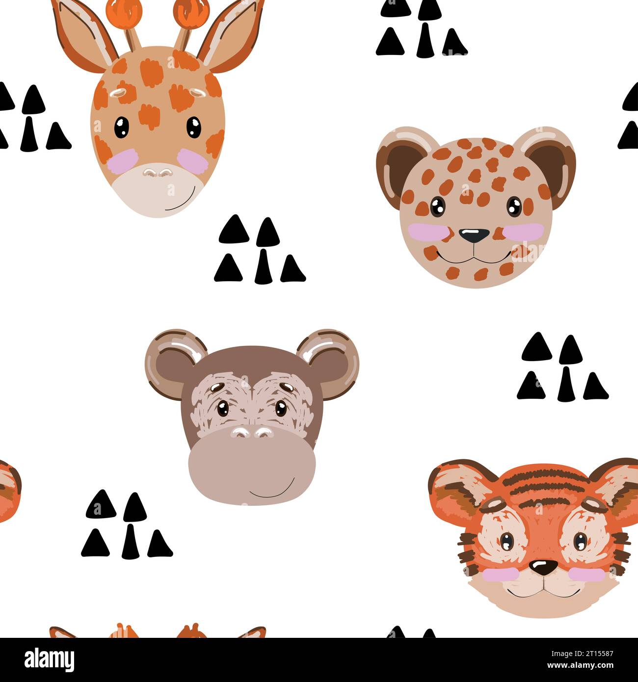 Vector safari animals. Stock Vector