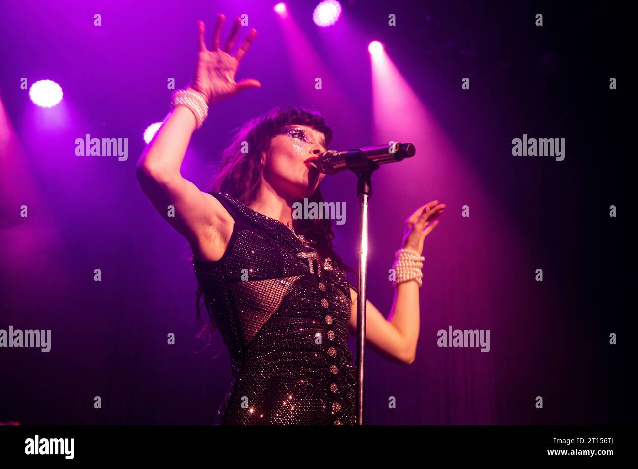 Lauren Mayberry performs at KOKO on October 9th, 2023 in London, England. Stock Photo