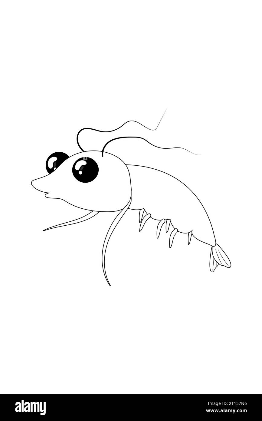 Colouring, linart, children's game. preschool Sea characters: crab