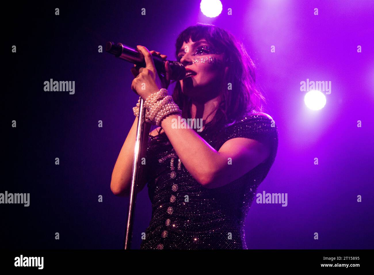 Lauren Mayberry performs at KOKO on October 9th, 2023 in London, England. Stock Photo