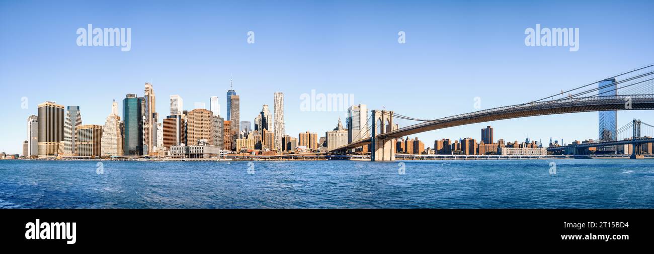 panoramic view at the skyline ol new york Stock Photo