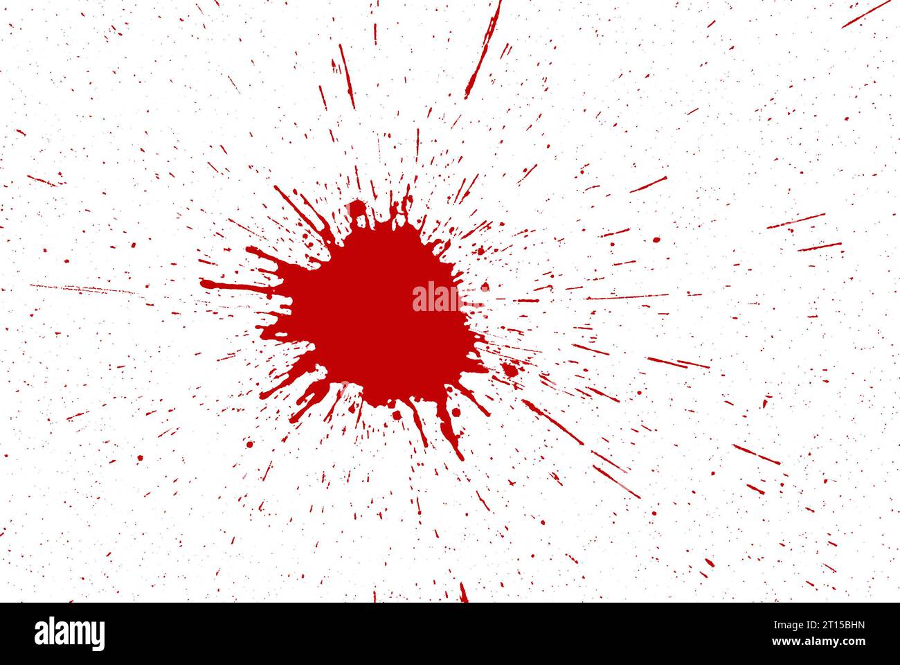 Red ink splashes close up on white background Stock Photo - Alamy