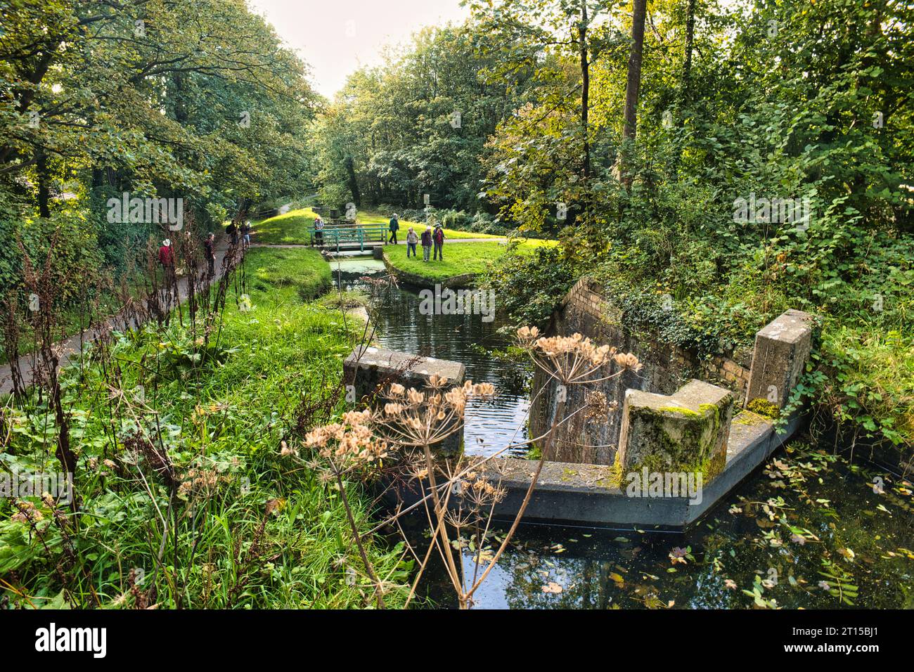 Five Locks lock flight, Cwmbran Stock Photo Alamy