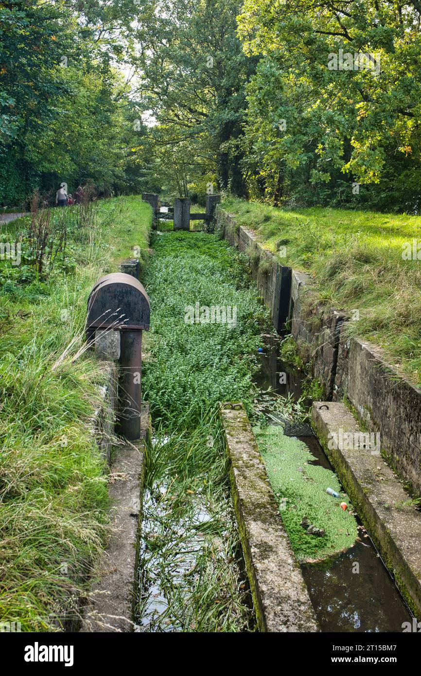 Five Locks lock flight, Cwmbran Stock Photo