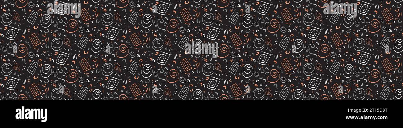 Modern abstract stylized vector graphic design seamless banner ...