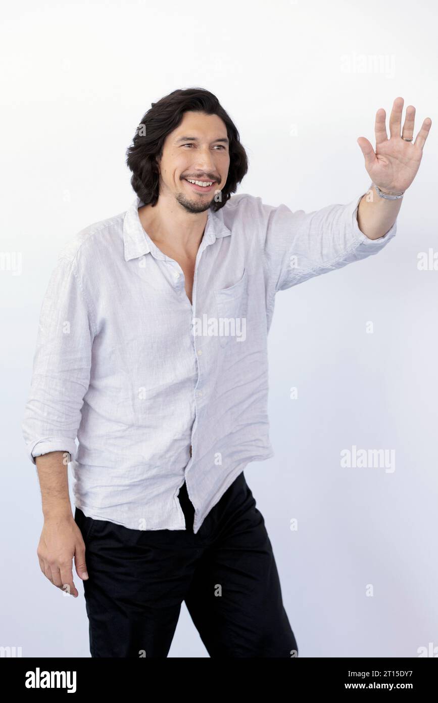 VENICE, ITALY - AUGUST 31: Adam Driver attends the photo-call for the movie 'Ferrari' at the 80th Venice International Film Festival on August 31, 202 Stock Photo