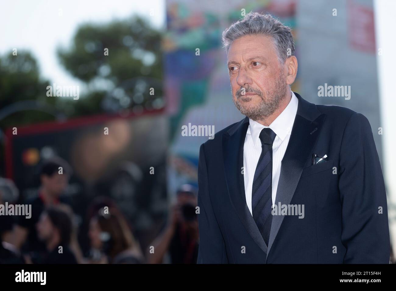 VENICE, ITALY - SEPTEMBER 05: Sergio Castellitto attends the red carpet for the movie 'Enea' at the 80th Venice International Film Festival on Septemb Stock Photo