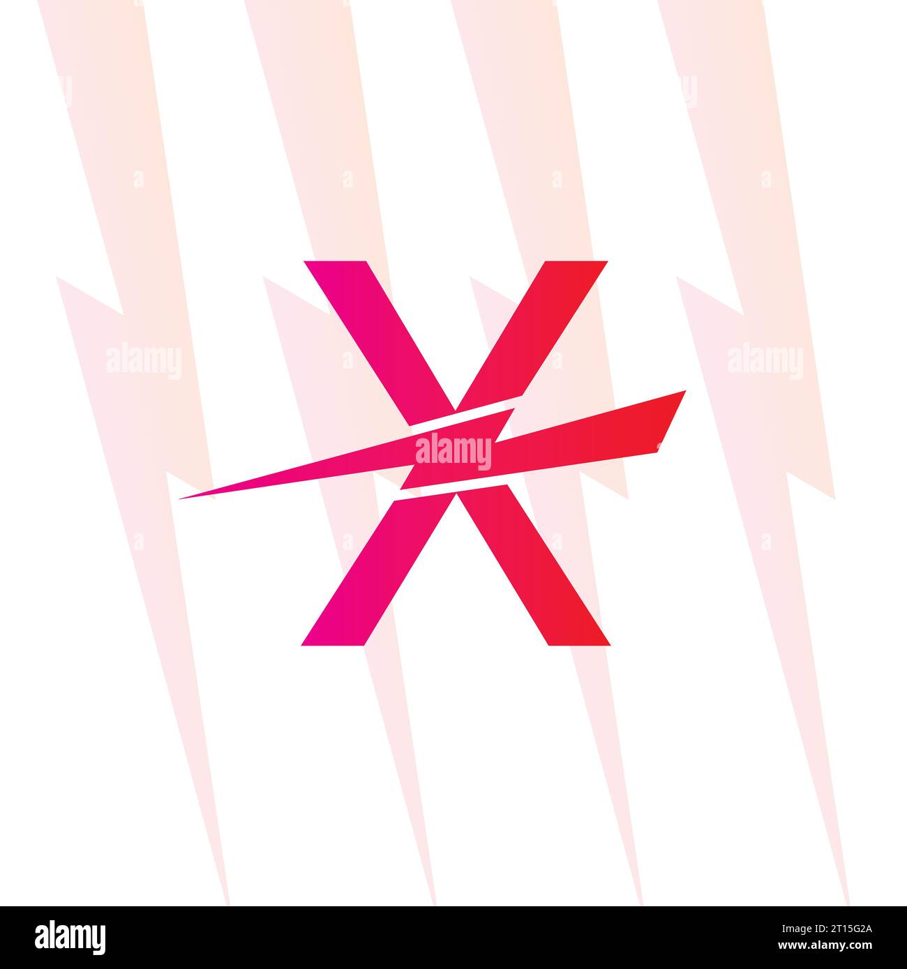 X letter logo with the Electrical sign, electricity logo, power energy ...