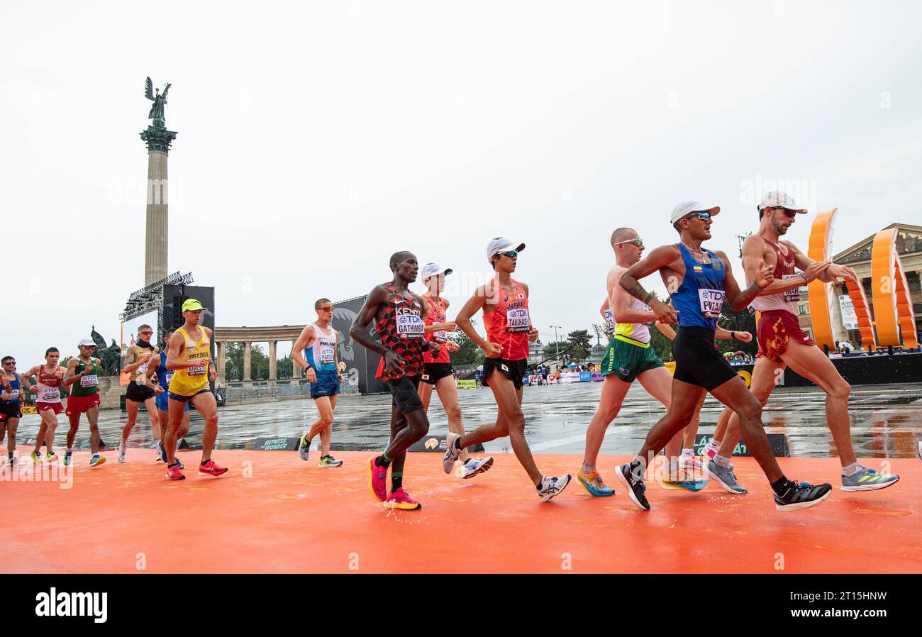 Brian Daniel Pintado of Ecuador competing in the 20 kilometres race ...