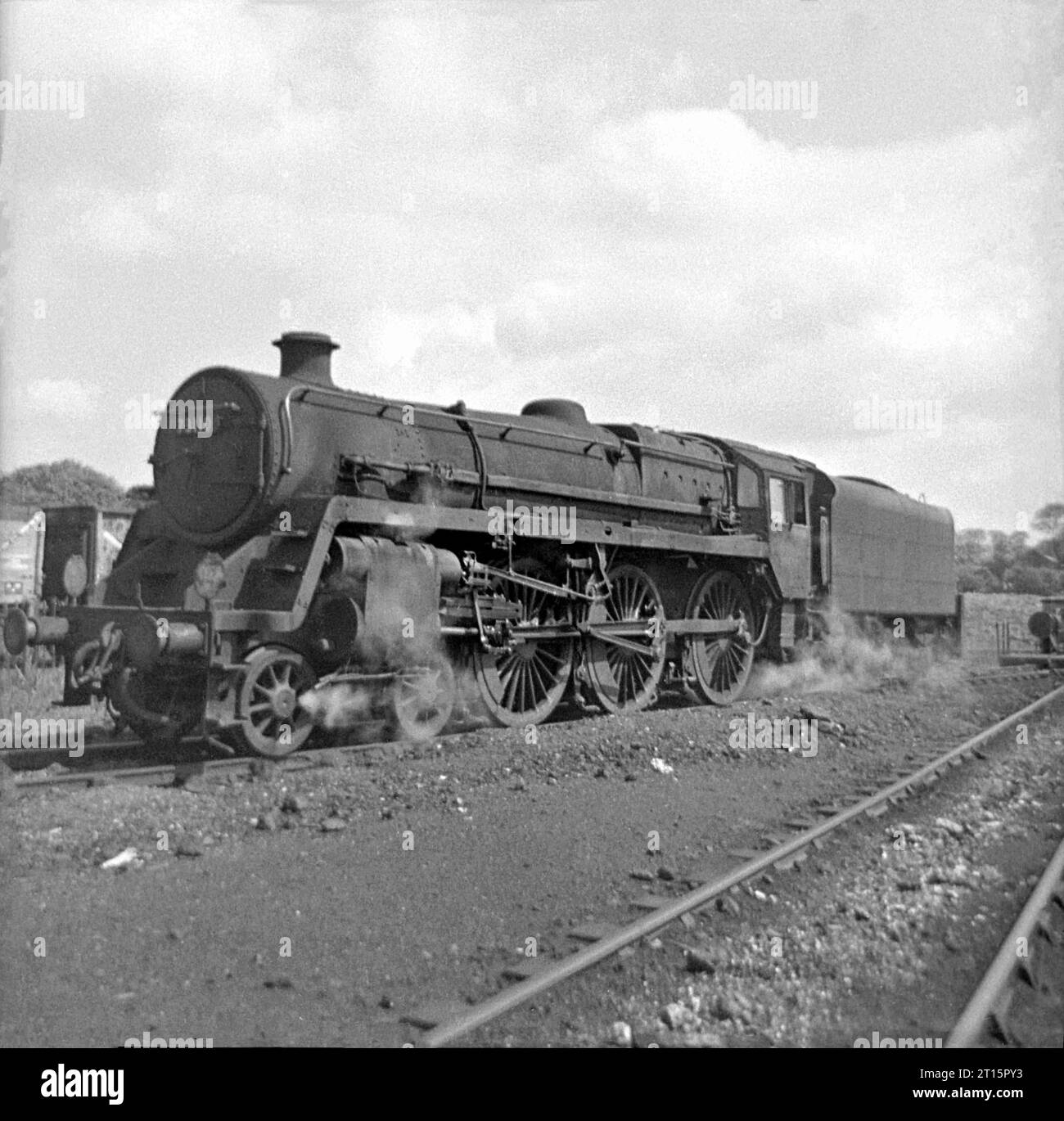 34018 and others at Basingstoke 1965-67 Stock Photo