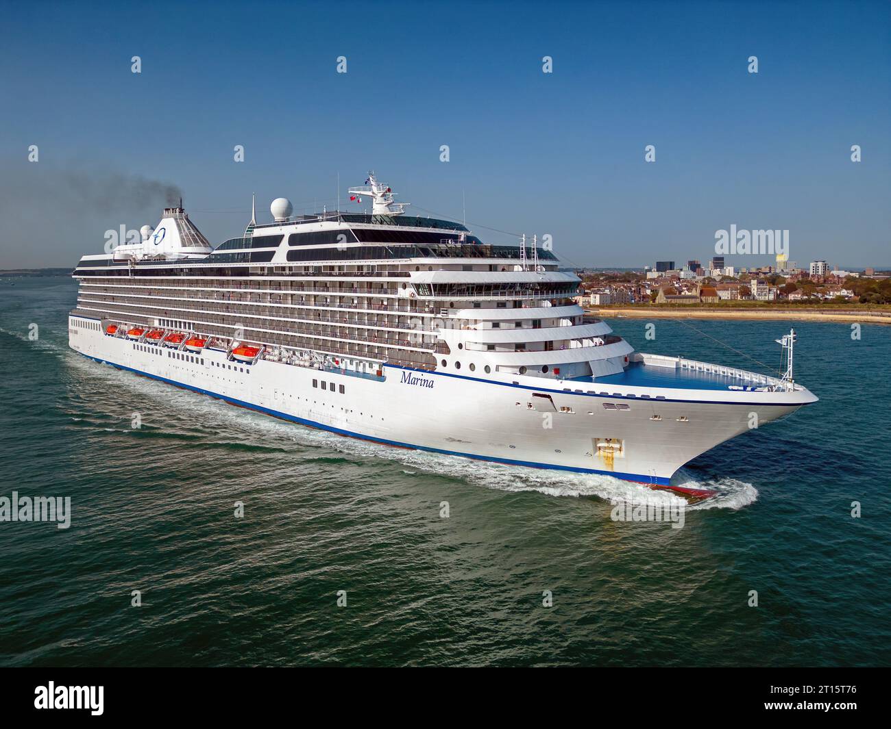 Marina is an Oceania class cruise ship operated by Oceania Cruises, part of Norwegian Cruise Line Holdings. Stock Photo