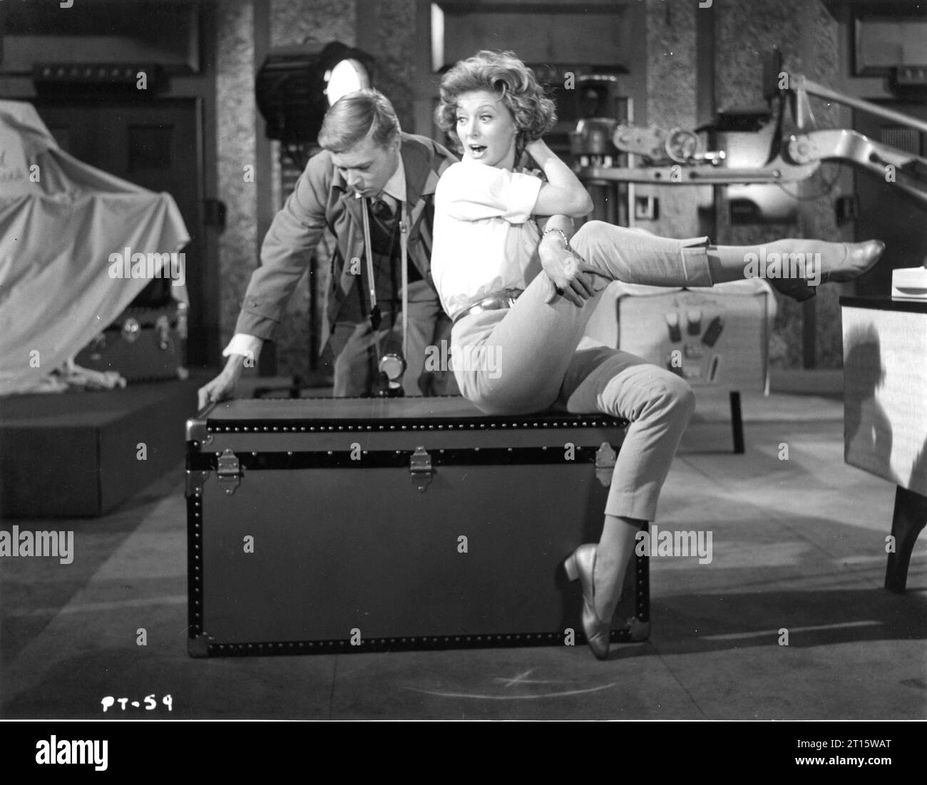 MOIRA SHEARER and CARL BOEHM in a scene from PEEPING TOM 1960 Director