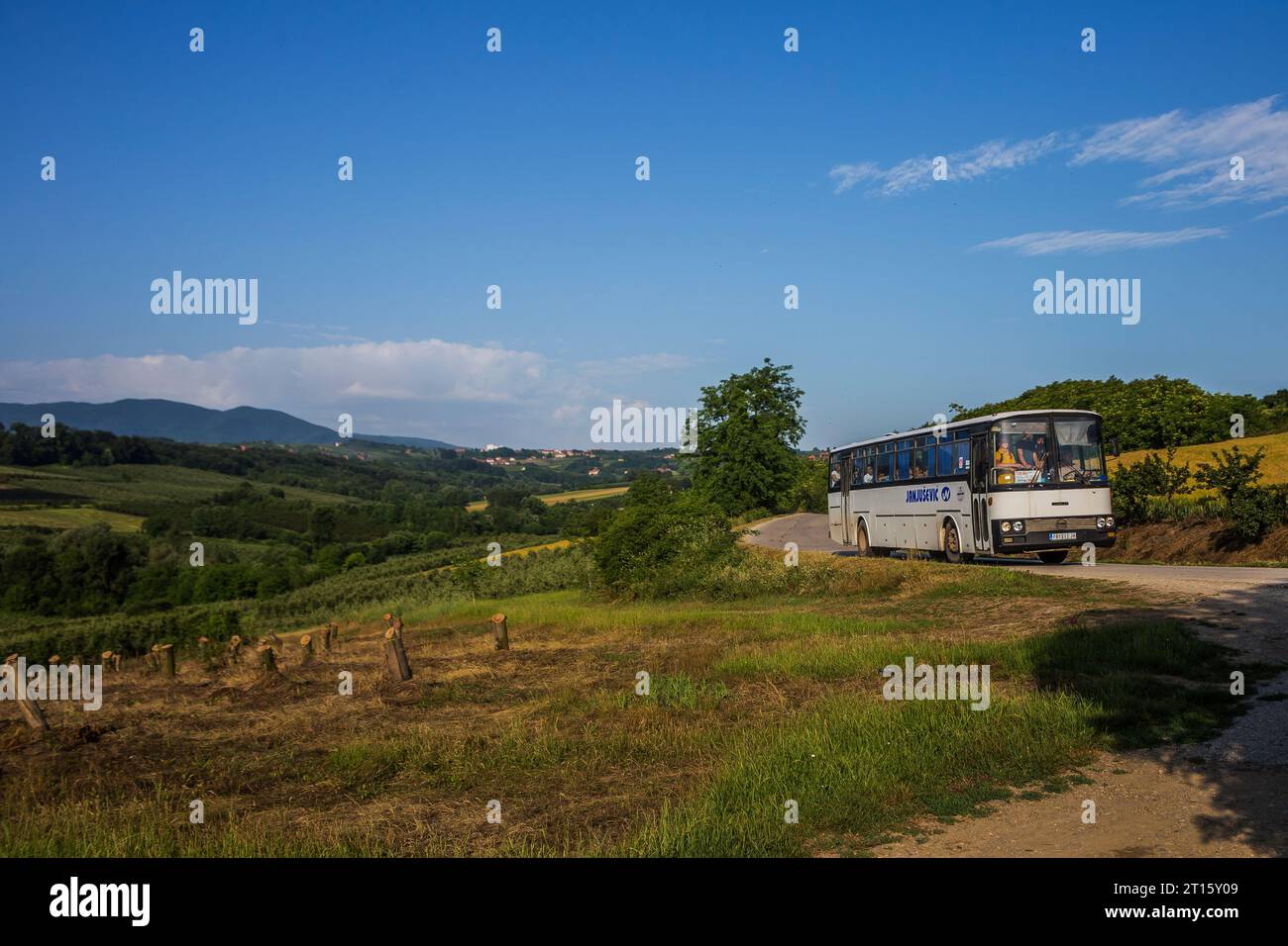 6.06.2022. Serbia, near Topola. The last one Sanos in the area on public route around Topola. Stock Photo
