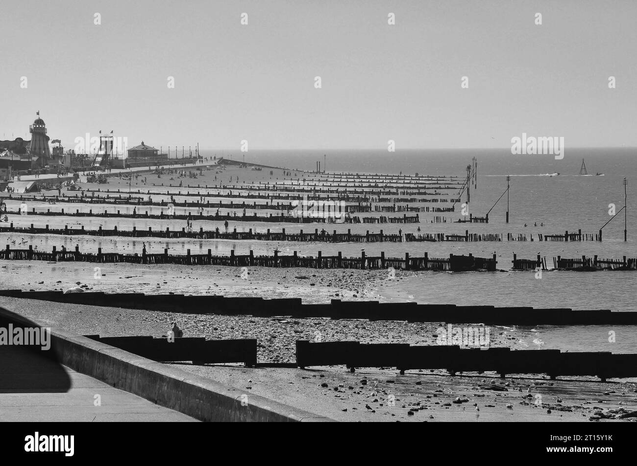 Beach and Groynes at Hunstanton, Norfolk, England, UK Stock Photo Alamy
