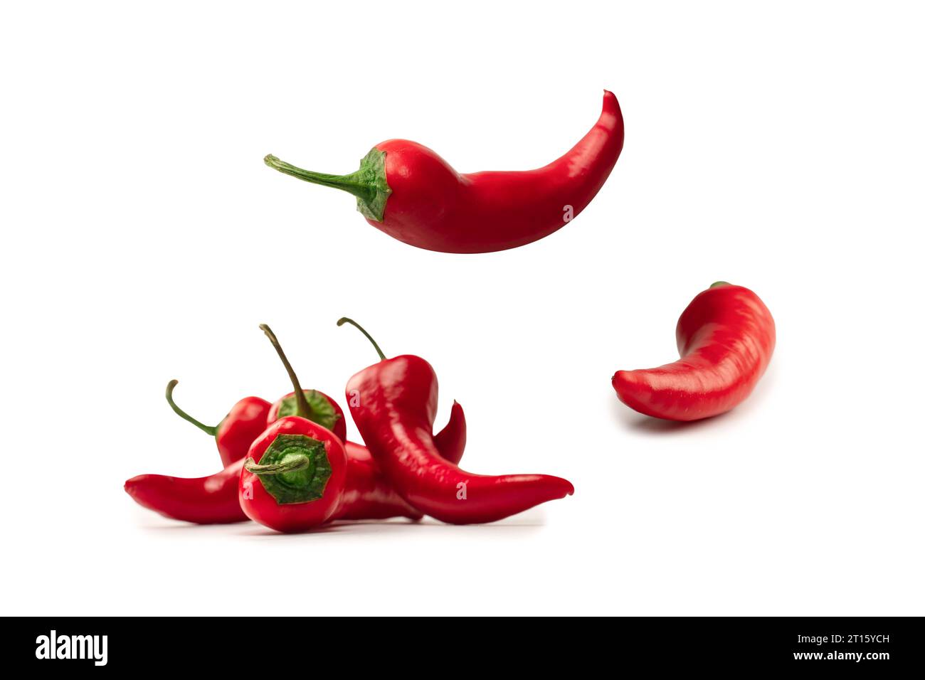 Red hot chili pepper isolated on a white background Stock Photo - Alamy