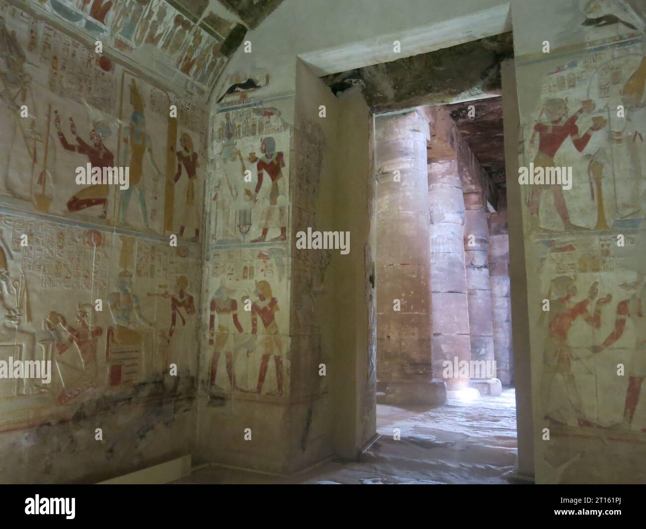 Colourful carved reliefs in the panels that adorn the walls at the ...