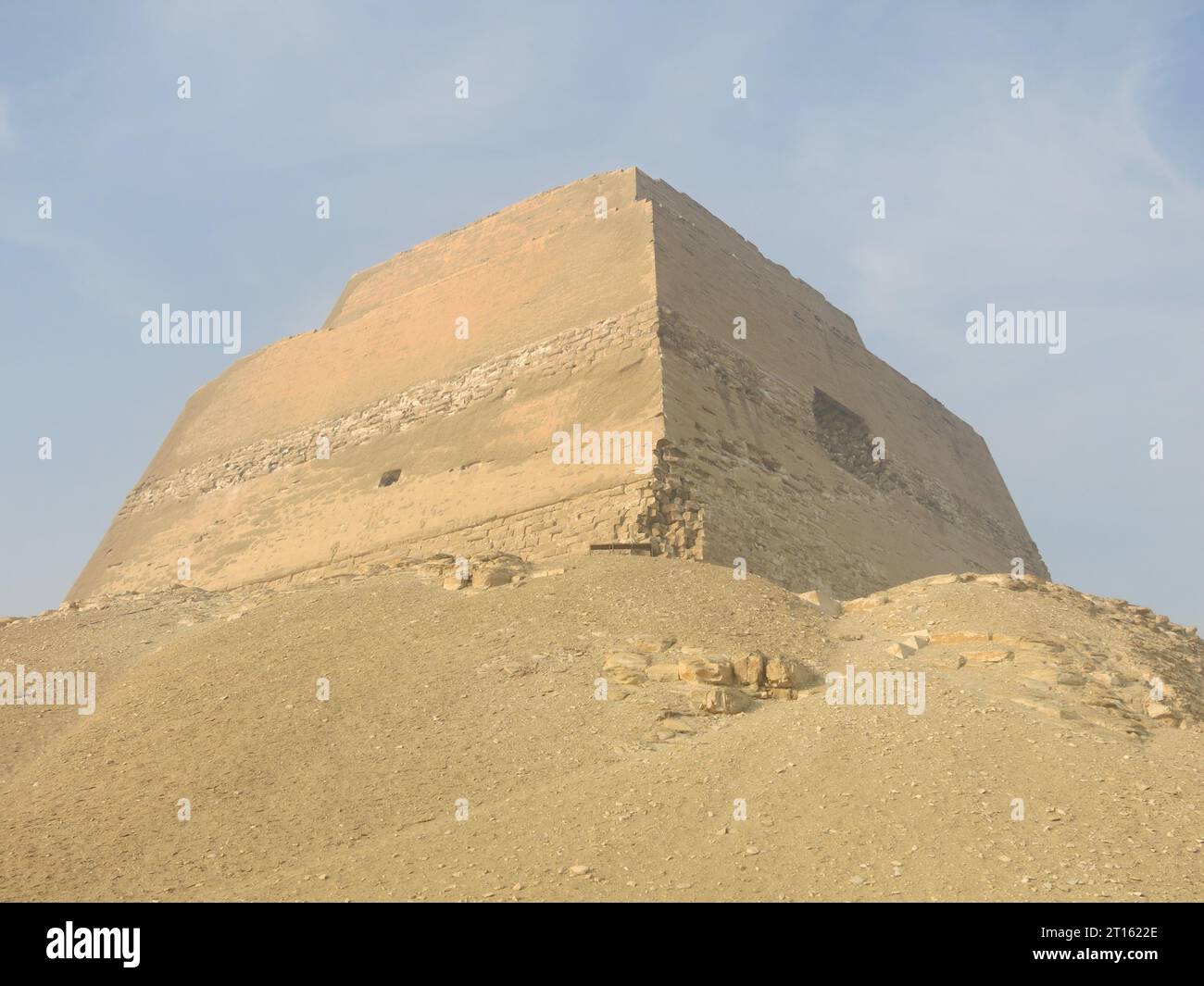 The flatroofed, step pyramid of Maydoum (Meidum), that was constructed
