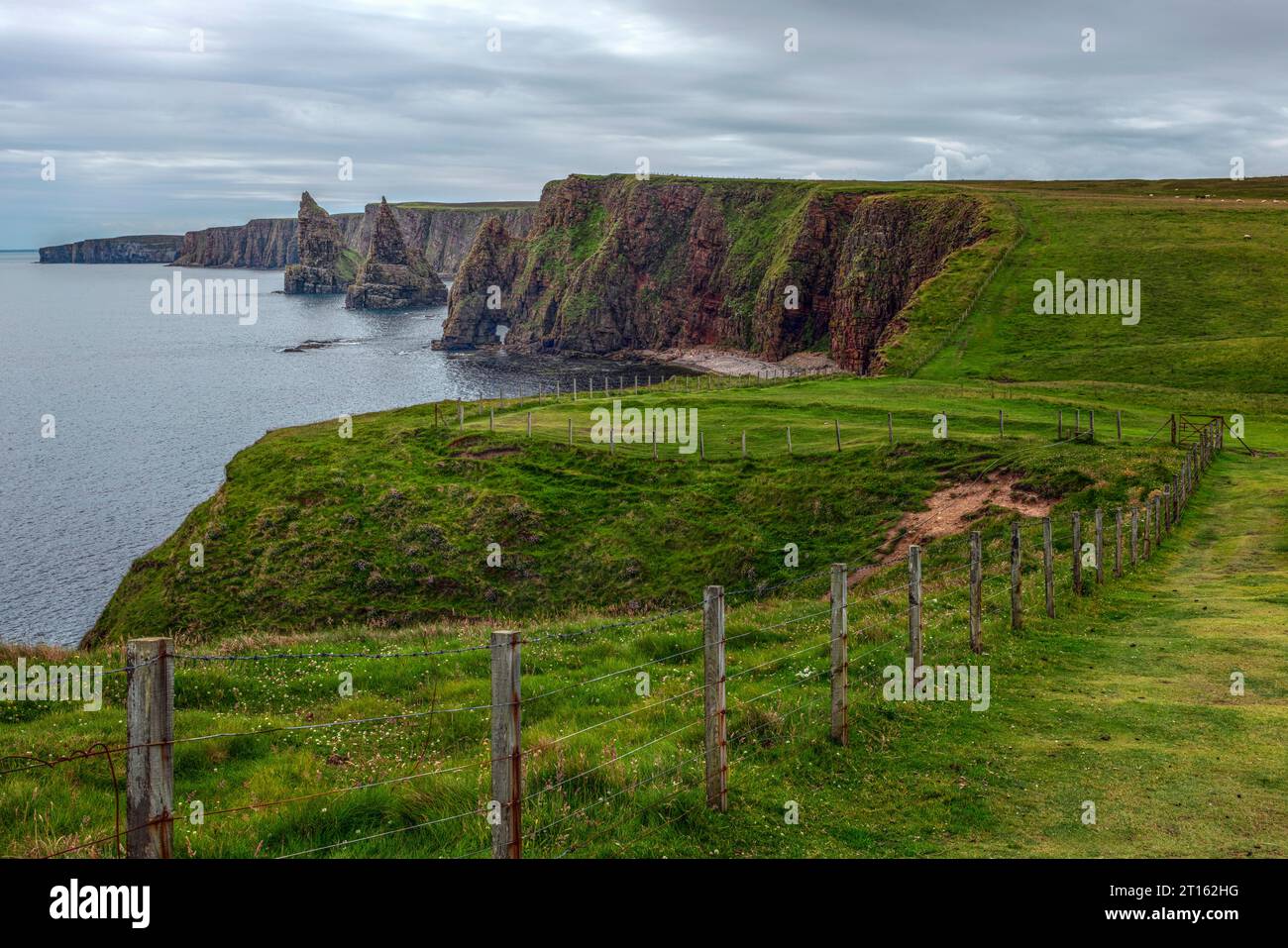 The stunning sea stacks at Duncansby Head in Caithness, Scotland. Stock Photo