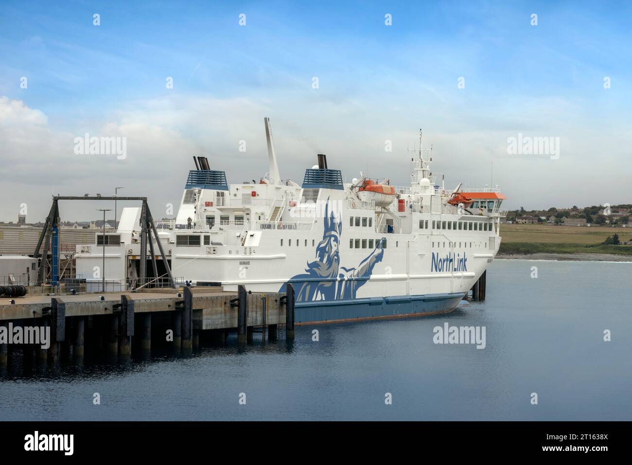 Northlink Ferry to the Orkney Islands from Scrabster, Caithness, Scotland. Stock Photo