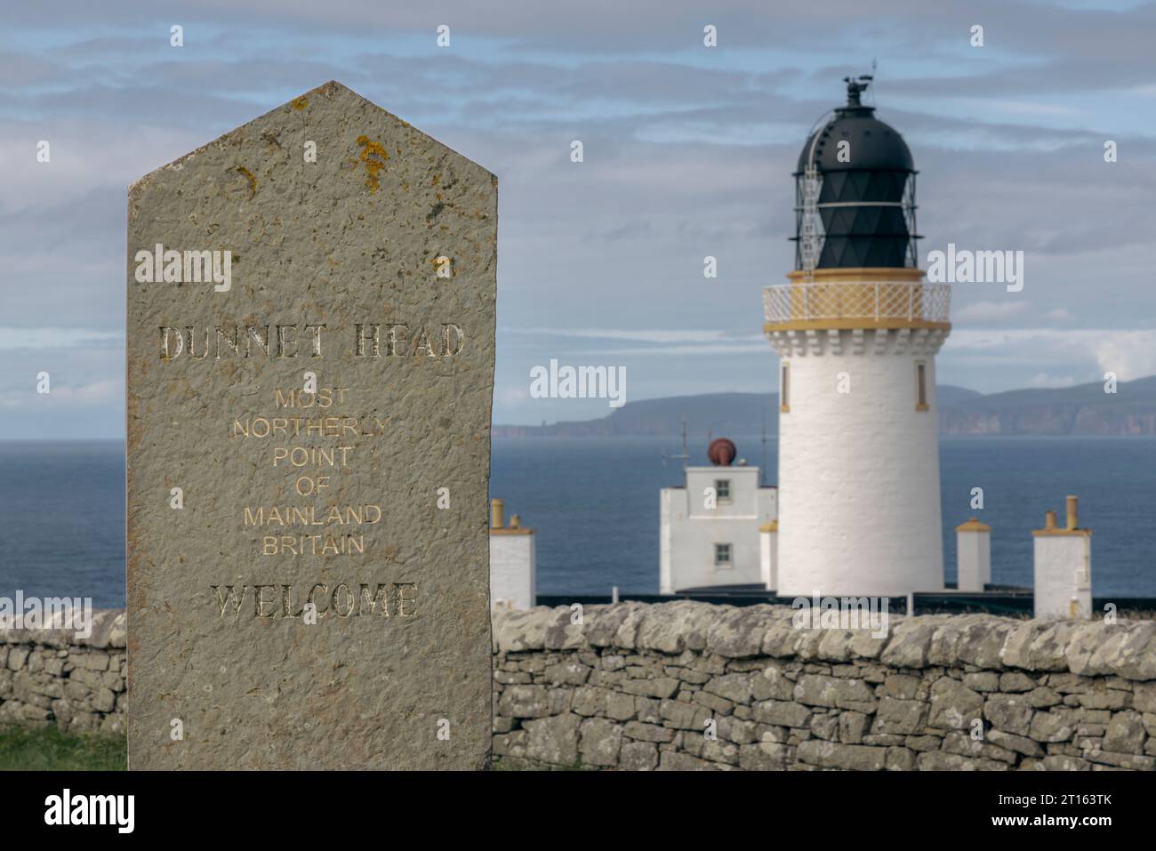the most northerly point of mainland Britain, Dunnet Head in Caithness, Scotland Stock Photo