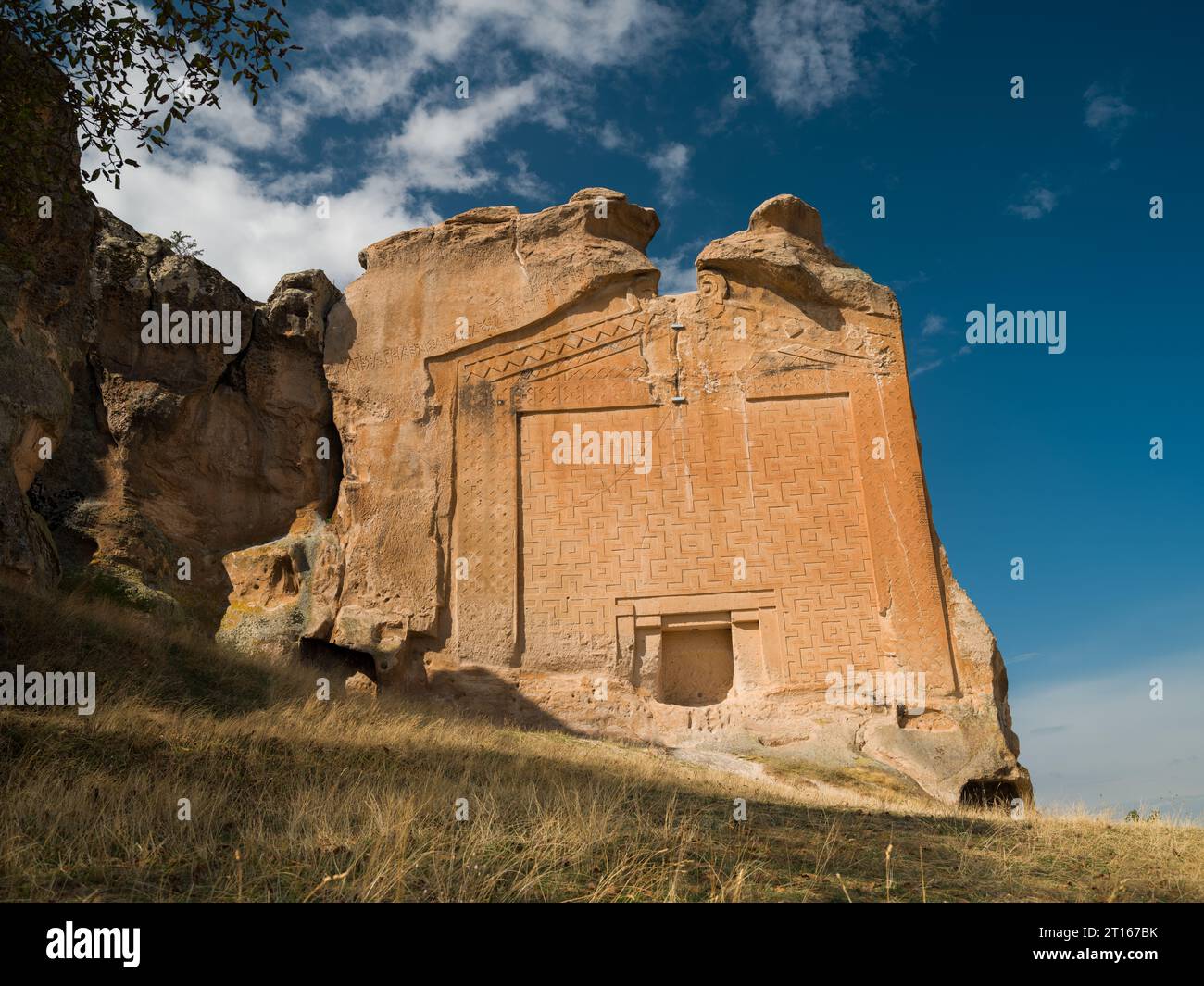 Midas Monument (Yazılıkaya).  Phrygian Valley. Historical Phrygia and Gordion geography. Anatolian civilisations. Turkey's historical travel Stock Photo