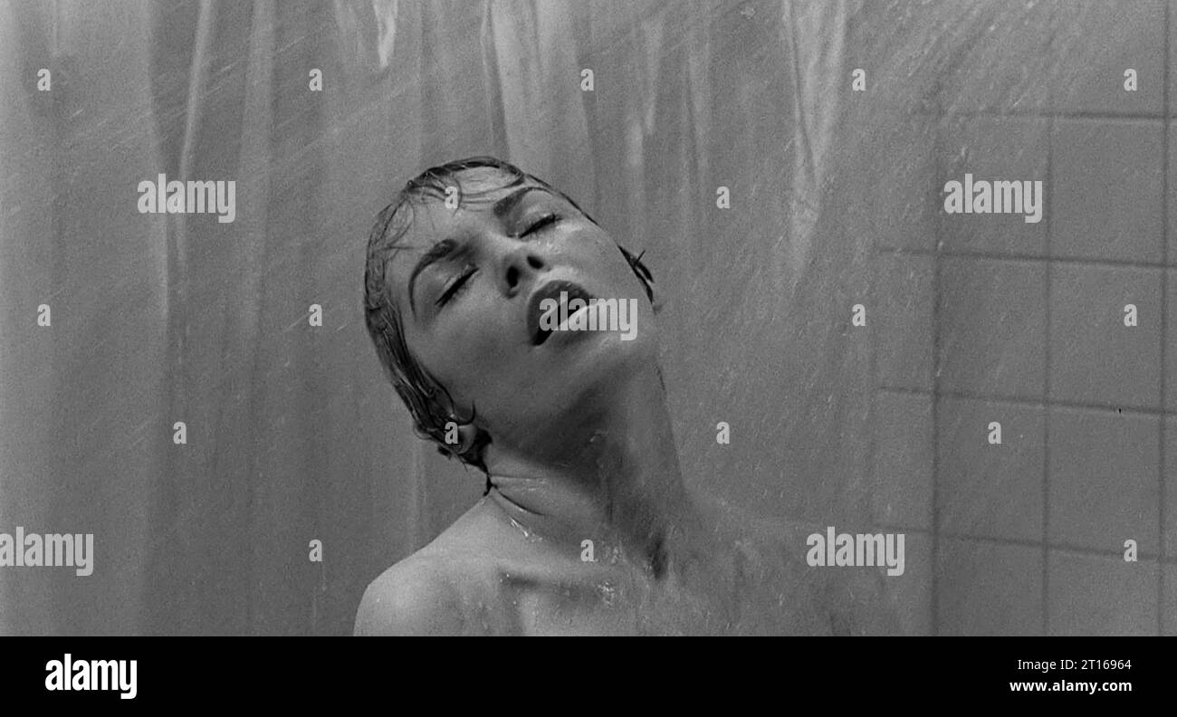 Psycho (1960) directed by Alfred Hitchcock and starring Anthony Perkins, Janet Leigh, Vera Miles and Martin Balsam. Still from Hitchcock’s famous and shocking shower scene. EDITORIAL USE ONLY Credit: BFA / Paramount Pictures Stock Photo