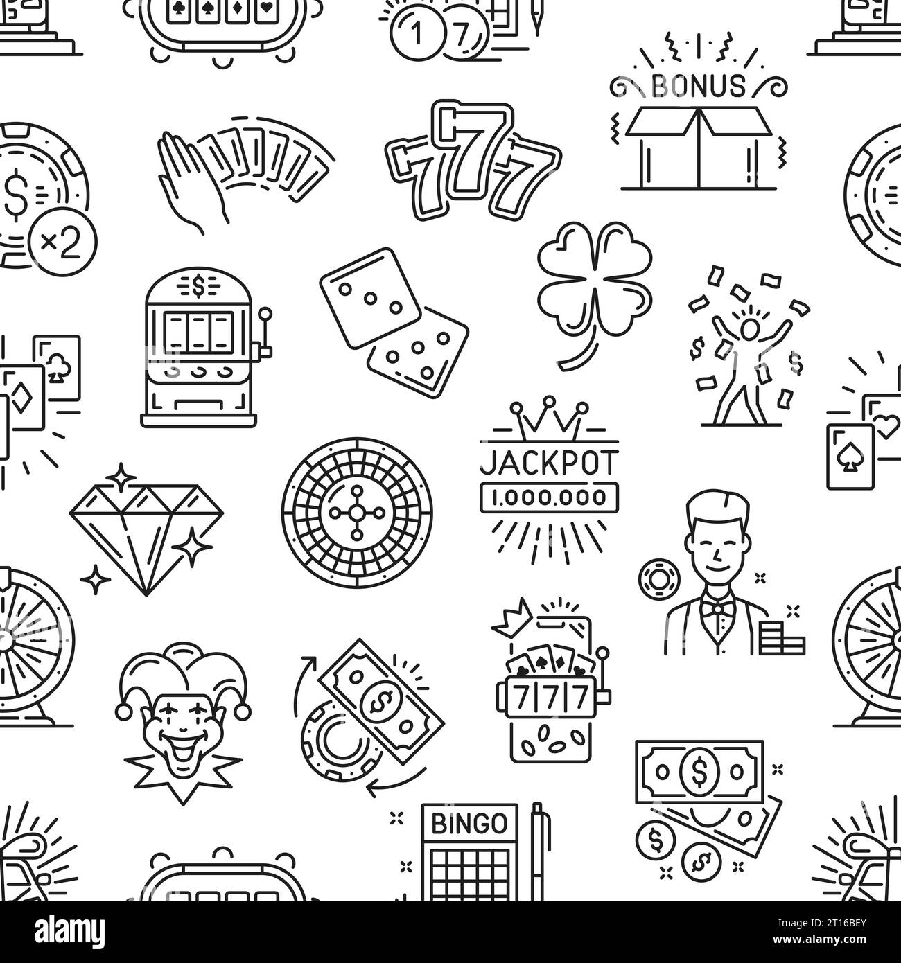 Slot machine bonus Black and White Stock Photos & Images - Alamy