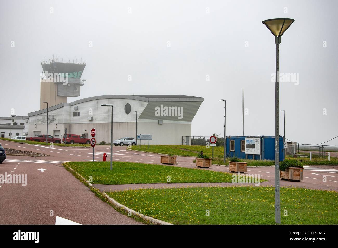 Airport in St. Pierre, France Stock Photo Alamy