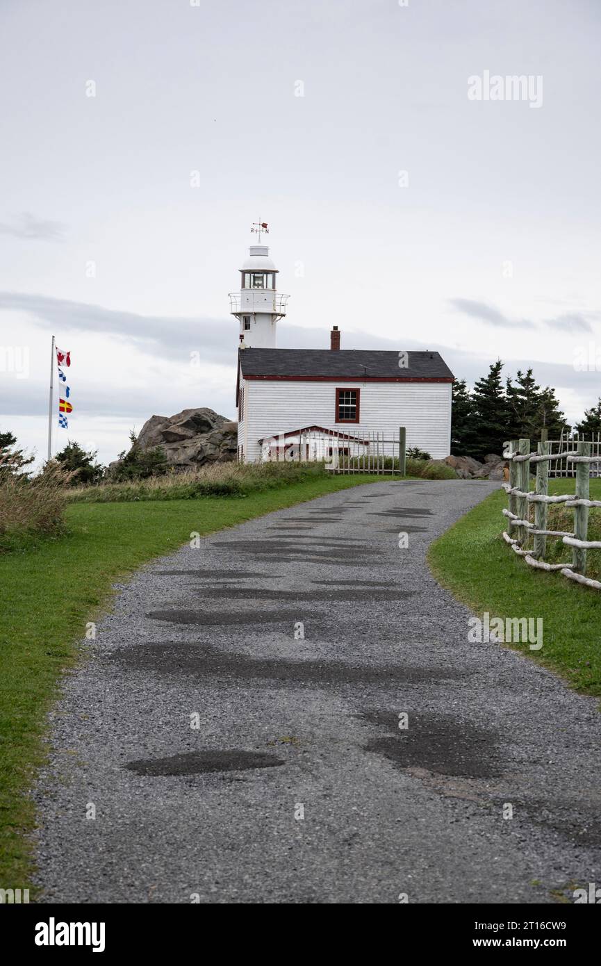 Lobster Cove Head lighthouse in Newfoundland & Labrador, Canada Stock