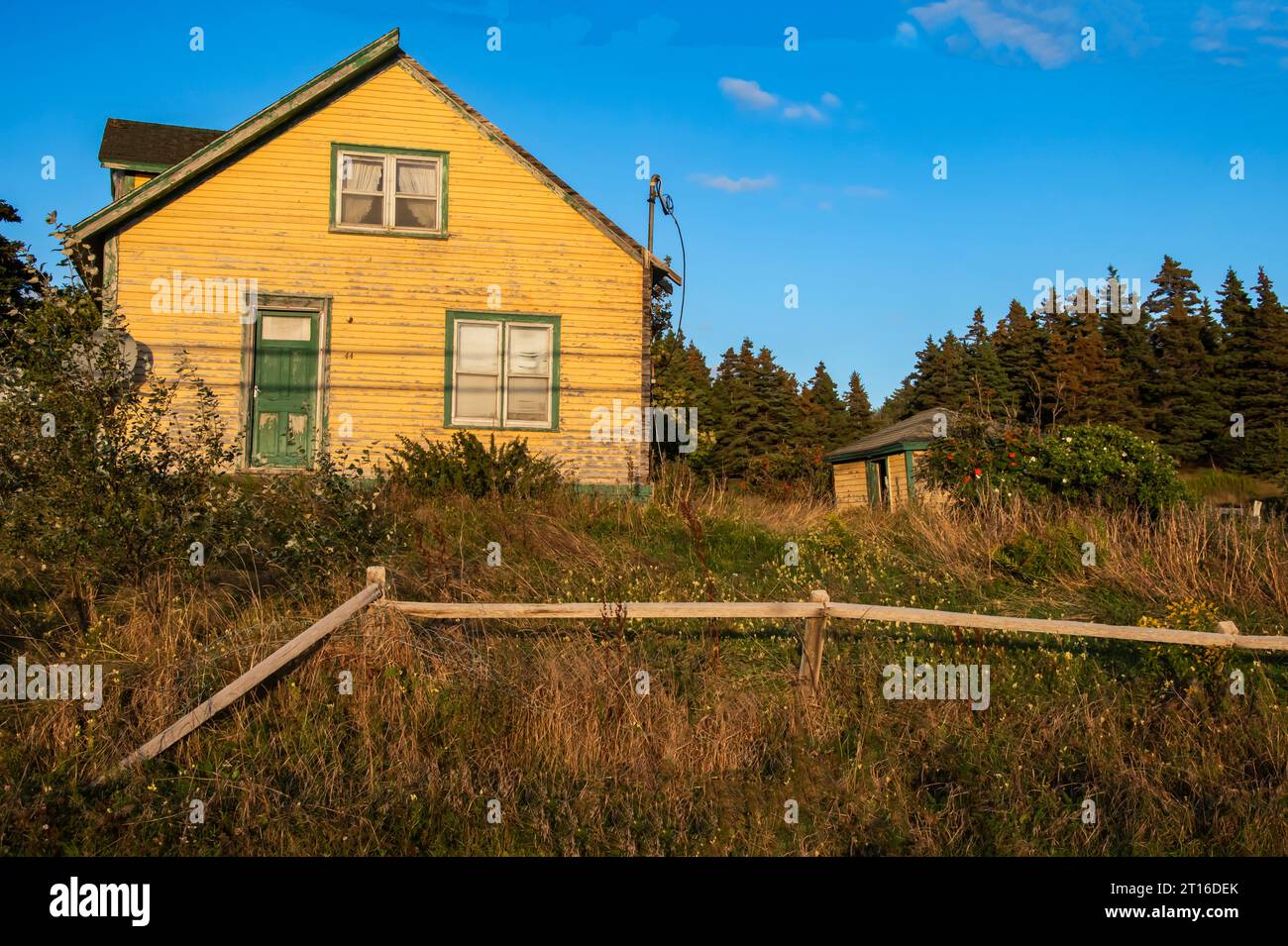 Fixer upper house in Dildo, Newfoundland & Labrador, Canada Stock Photo