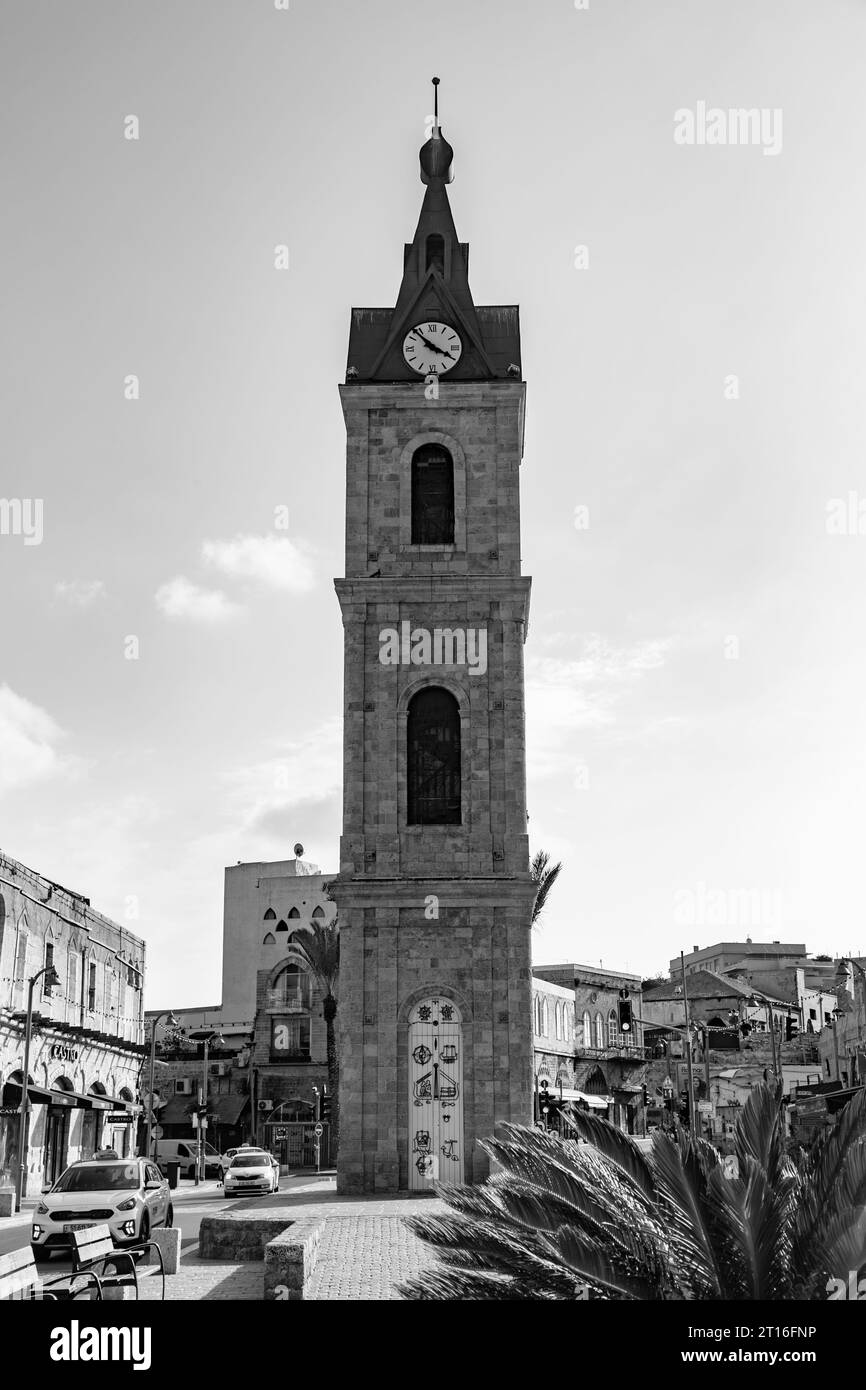 Jaffa, Israel October 10, 2023 Jaffa Clock Tower is one of the seven