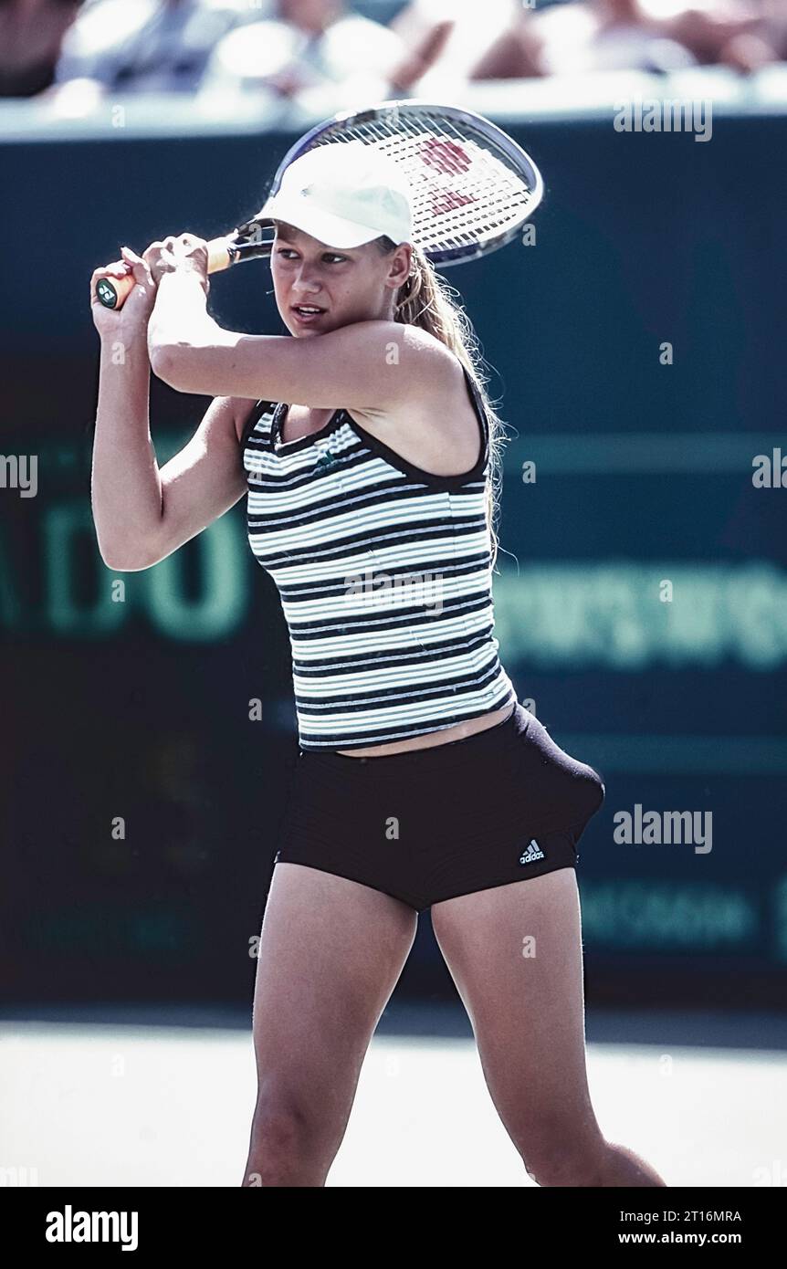 Anna Kournikova at the 2000 Ericsson Open Stock Photo