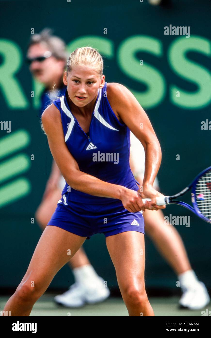 Anna Kournikova at the 2000 Ericsson Open Stock Photo
