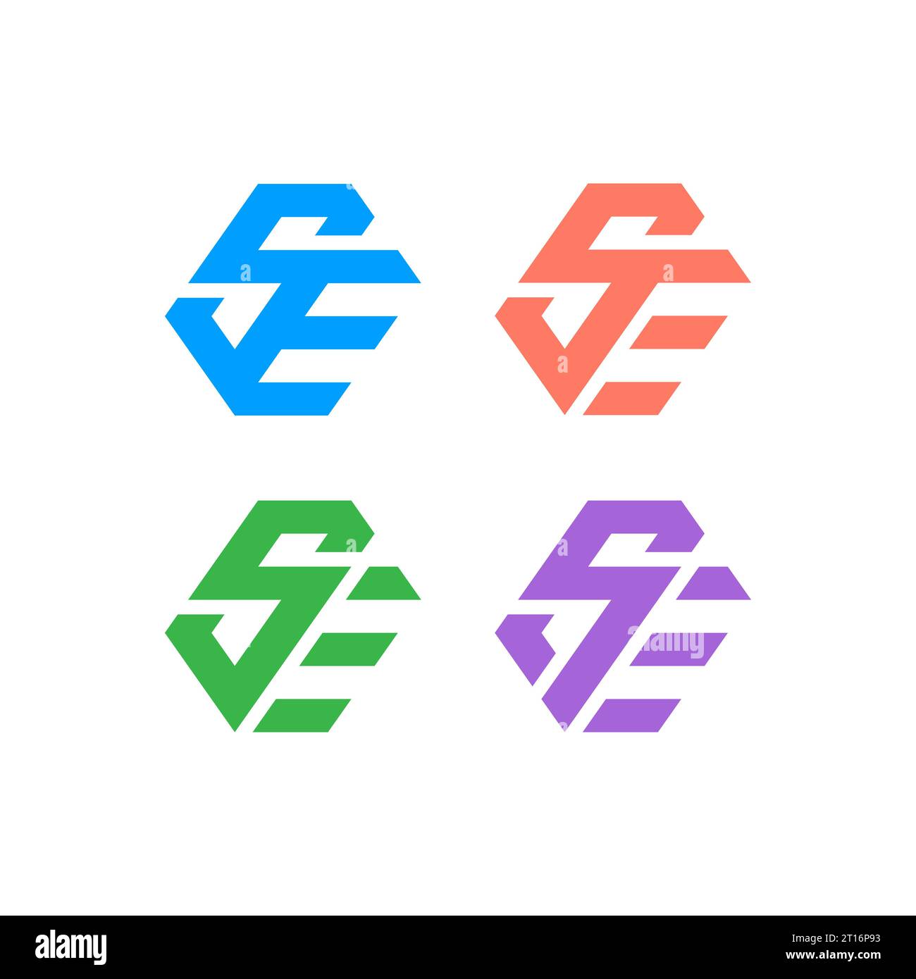 SE Logo, SE Monogram, Initial SE Logo, Letter SE Logo, Modern, Icon ...