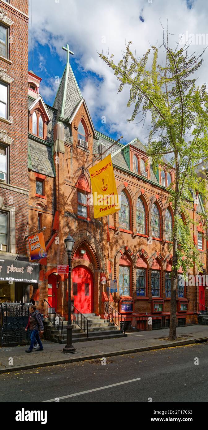 St. Clement’s Episcopal Church, 423 West 46th Street, plays two roles