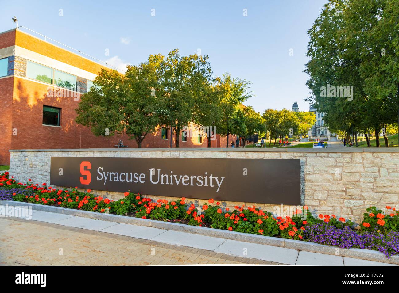 Syracuse, NY - September 30, 2023: Syracuse University sign on campus Stock Photo