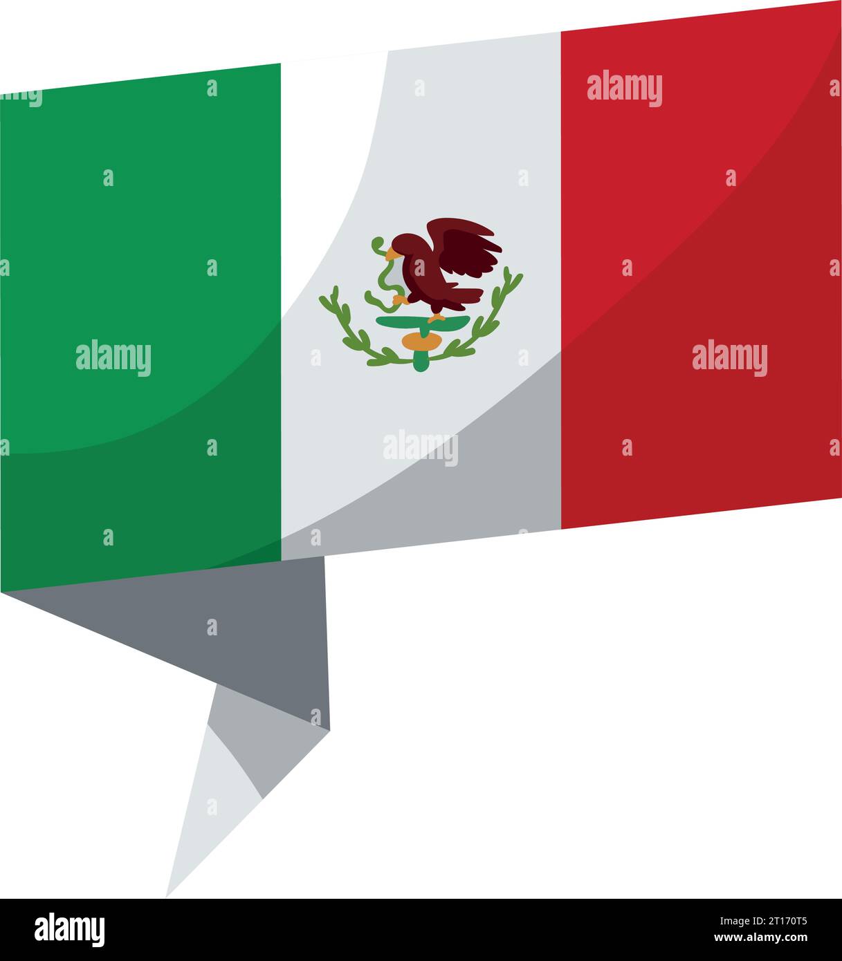mexican flag national illustration Stock Vector Image &amp; Art - Alamy