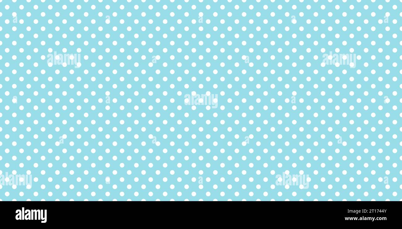 Polka dot seamless pattern. Blue and white dotted repeated background ...