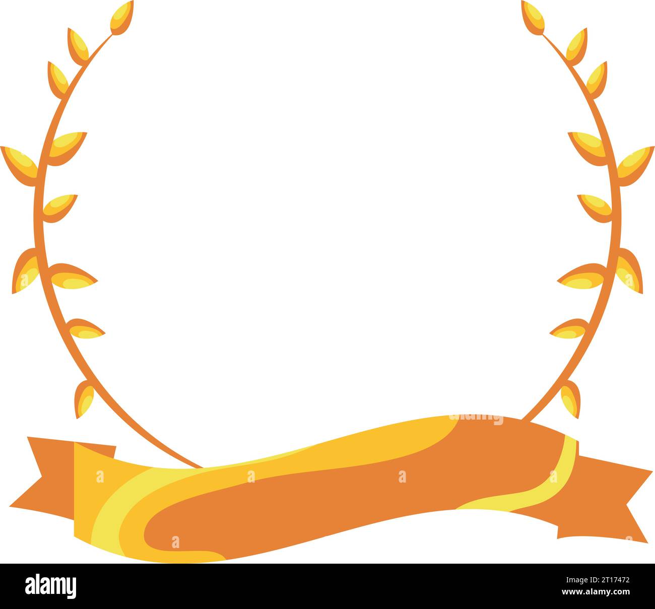 ribbon and leaf frame Stock Vector Image & Art - Alamy