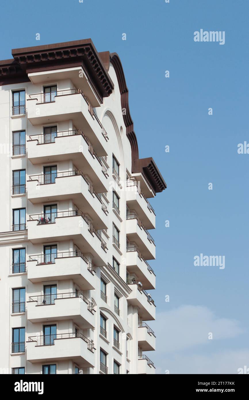 Residential Apartment Balconies in Tehran Stock Photo