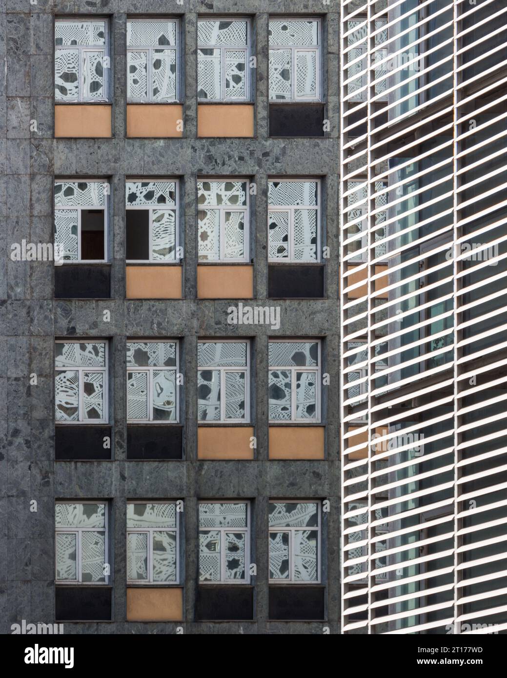 Abstract modern architecture facade Stock Photo
